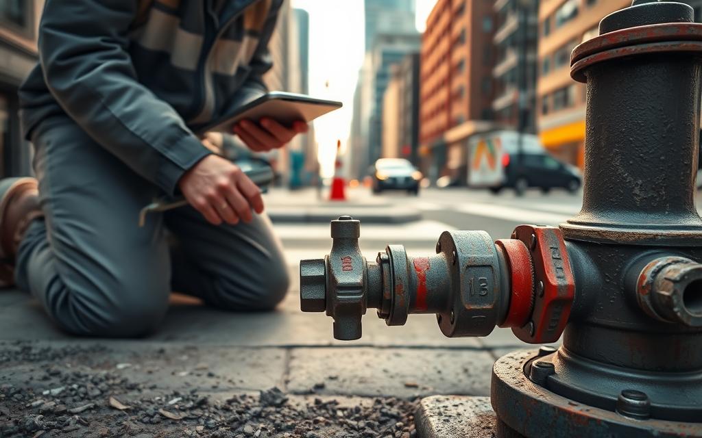 deteksi kebocoran pipa hydrant